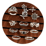 Conjunto 12 Aneis Coroa