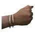 Conjunto 2 Braceletes Fio Grosso 4 Mm Extra Grande Prata925k