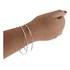 Conjunto 2 Braceletes Kit Algema Extra Grande Prata 925k