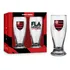 Conjunto 2 Copos Munich Flamengo Vidro Cerveja Chopp - 200ml
