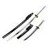 Conjunto 2 Katanas Full Tang Tsuba De Cobre Com Suporte