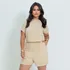 Conjunto 2 Peças Shorts E Cropped Soltinho Moda Blogueira