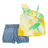Conjunto 2pc Blusa Floral