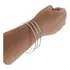 Conjunto 3 Braceletes  Extra Grande Argola Prata 925k
