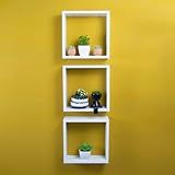 Conjunto 3 Nichos Decorativos 30x30 Branco Para Sala Quarto