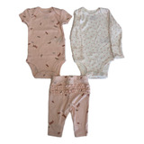 Conjunto 3 Peças Borboleta Infantil Menina - Produto Novo 