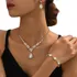Conjunto 3 Peças Colar   Brinco   Pulseira Dourado