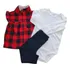 Conjunto 3 Peças Inverno Fleece Xadrez Carters Bebê