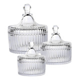 Conjunto 3 Potiche Baleiro