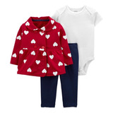 Conjunto 3pc Moletom Coracoes