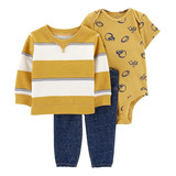 Conjunto 3pc Moletom Listrado