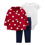 Conjunto 3pc Moletom Vermelho