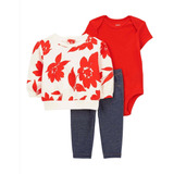 Conjunto 3pc Moletom Vermelho