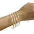Conjunto 4 Braceletes Pulseira Fio Redondo Prata 925k