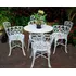 Conjunto 4 Poltronas E 1 Mesa Modelo X3 Viena Estrutura Branco