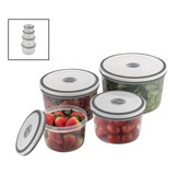 Conjunto 4 Potes Hermeticos