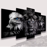 Conjunto 5 Quadros Foco
