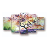 Conjunto 5 Quadros Mosaico