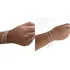 Conjunto 6  Braceletes Extra Grande Argola Prata 925k