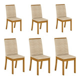 Conjunto 6 Cadeiras Estofadas