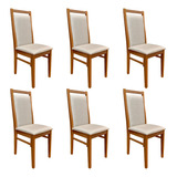 Conjunto 6 Cadeiras Madeira