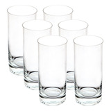 Conjunto 6 Copos Cristal Bohemia Long Drink 250ml Cor Translucido
