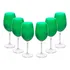 Conjunto 6 Taças Para Vinho De Cristal Ecológico Banquet 580ml Esmeralda Wolff