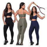 Conjunto Academia Feminina Roupa De Academia Bojo Removível