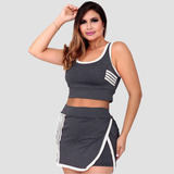 Conjunto Academia Short Saia