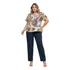 Conjunto Alfaiataria 2 Peças Blusa Social E Calça Plus Size