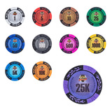 Conjunto Amostras Fichas Poker