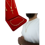 Conjunto Banhado Ouro Corrente