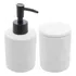 Conjunto Banheiro Wolff 2pcs Cerâmico Leaf   Branco