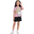 Conjunto Barbie Blusa Short C/ Strass Fakini 02697 Tm 4 À 10