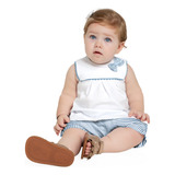 Conjunto Bebe Bata Branca