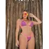 Conjunto Biquíni Animal Print Fita Marquinha Bronze Fashion