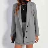 Conjunto Blazer E Saia