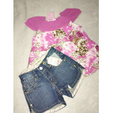 Conjunto Blusa Babado Shorts