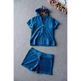 Conjunto Blusa Capuz Short