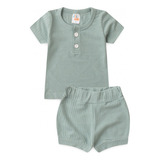 Conjunto Blusa Com Botos