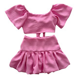 Conjunto Blusa Cropped E