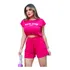 Conjunto Blusa Manga Curta Bermuda Colchard Tendência Verão