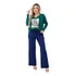 Conjunto Blusa Morcego Manga Longa, Calça Pantalona Outono