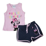 Conjunto Blusa Shorts Minnie