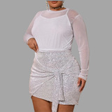 Conjunto Blusa Tule Saia