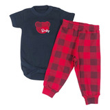 Conjunto Body Bebe Bordado