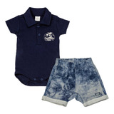 Conjunto Body Curto Marinho