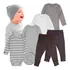 Conjunto Body E Calça Bebe Menina Menino  Algodao 6 Peças 
