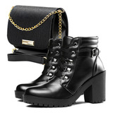 Conjunto Bota E Bolsa