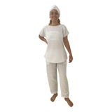 Conjunto Branco Calca bata